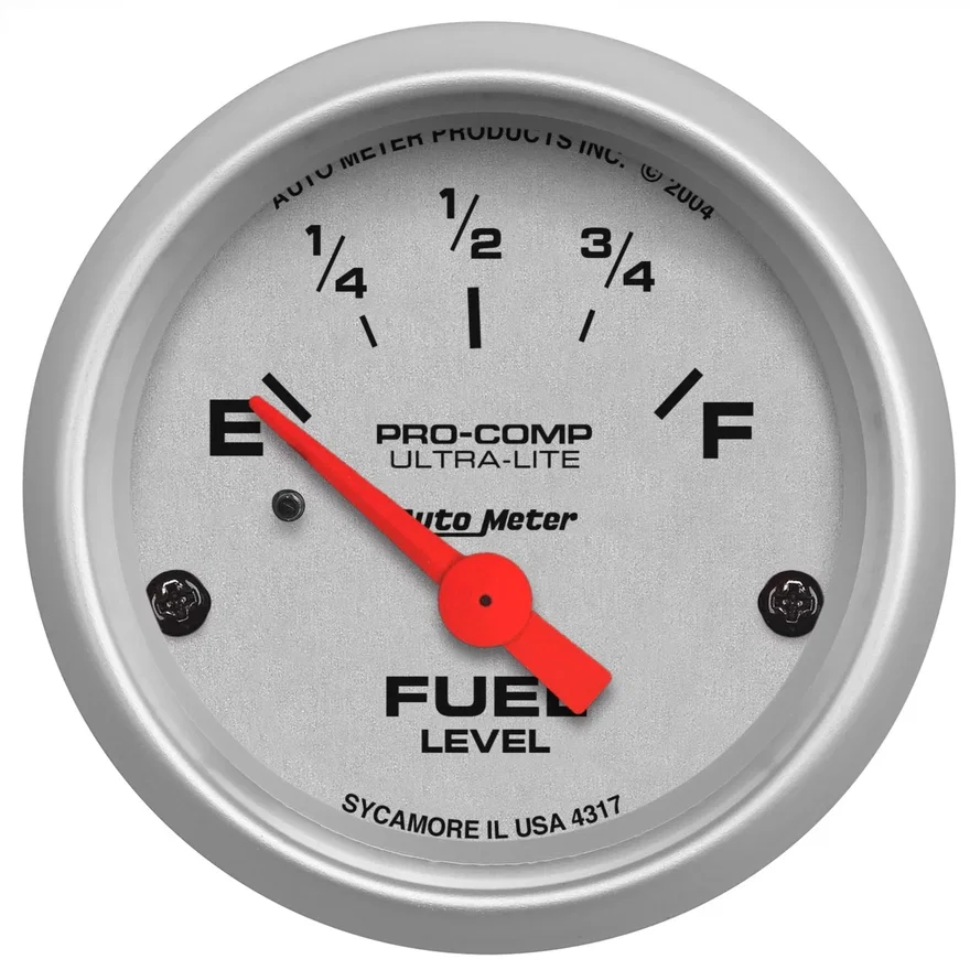GAUGE; FUEL LEVEL; 2 1/16in.; 0OE TO 30OF; ELEC; ULTRA-LITE