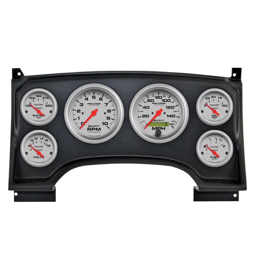 DIRECT FIT DASH KIT; (3 3/8in. X2; 2 1/16in. X4); CHEVY S10 TRUCK 94-97; ULTRA-L
