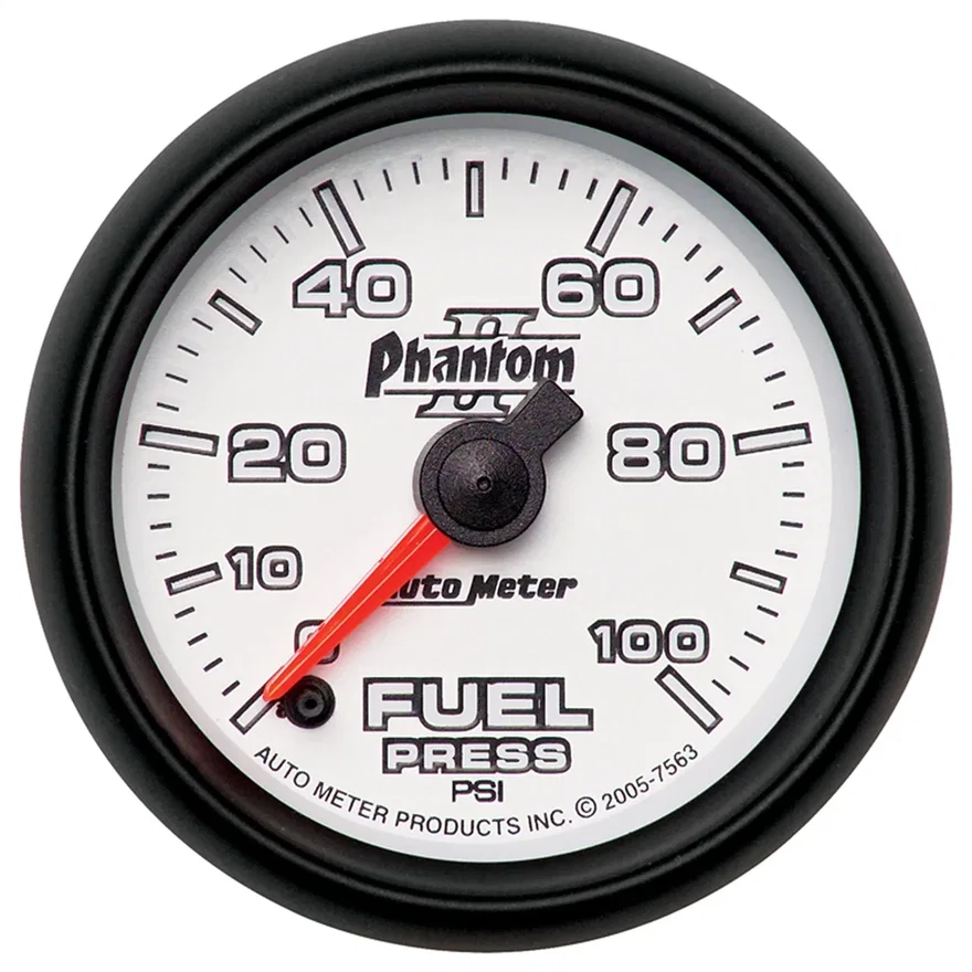 GAUGE; FUEL PRESSURE; 2 1/16in.; 100PSI; DIGITAL STEPPER MOTOR; PHANTOM II