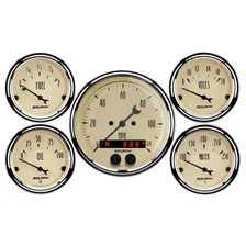 GAUGE KIT; 5 PC.; 3 3/8in./2 1/16in.; GPS SPEEDOMETER; ANTIQUE BEIGE image 1