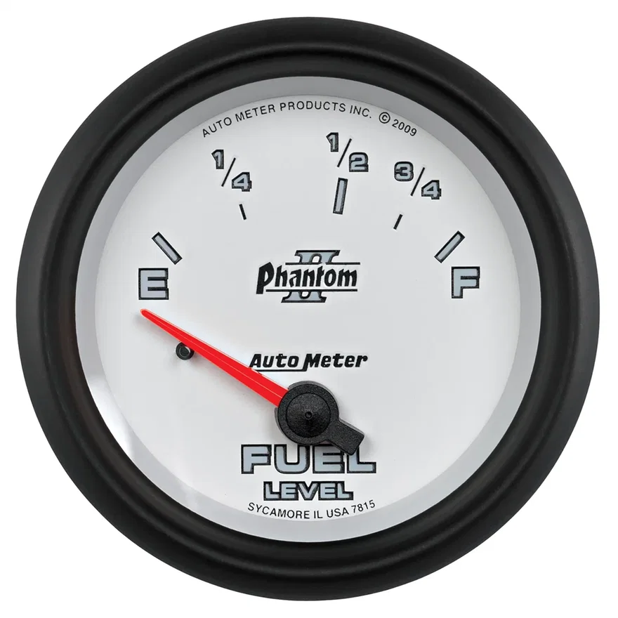 GAUGE; FUEL LEVEL; 2 5/8in.; 73OE TO 10OF; ELEC; PHANTOM II