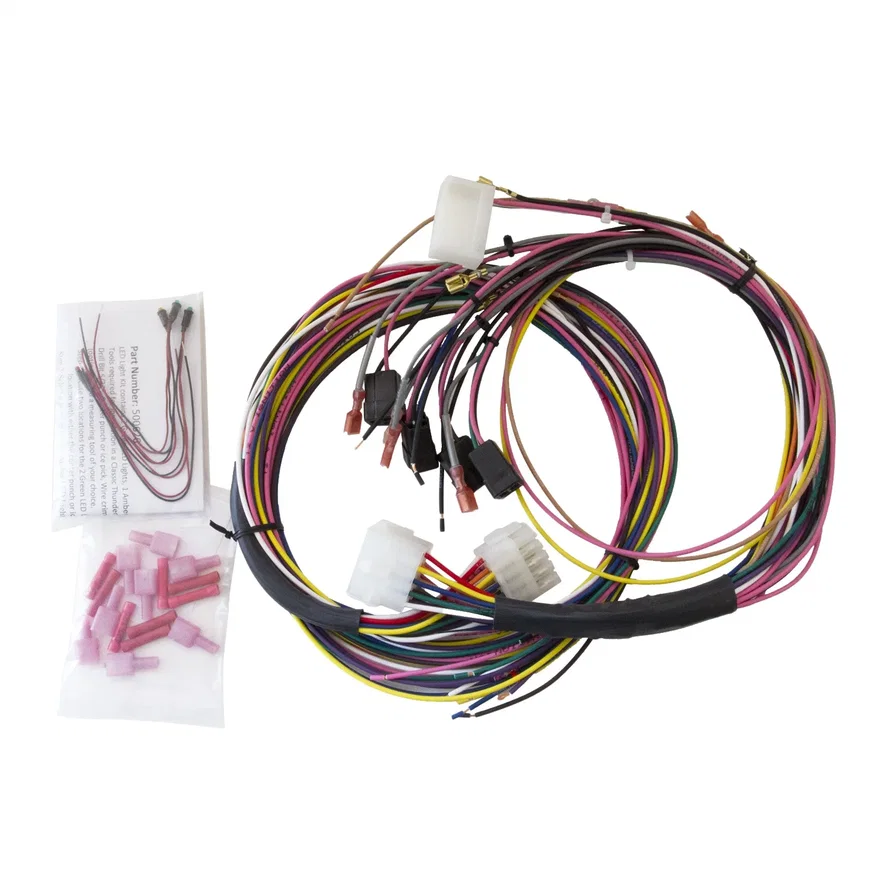 GAUGE WIRE HARNESS; UNIVERSAL; FOR TACH/SPEEDO/ELEC GAUGES; INCL LED INDICATORS