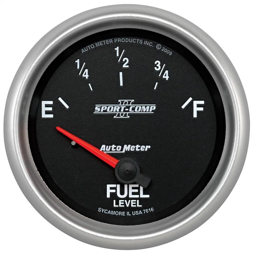 GAUGE; FUEL LEVEL; 2 5/8in.; 240OE TO 33OF; ELEC; SPORT-COMP II