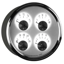 GAUGE; QUAD; 5in.; 0OE TO 90OF; ELEC; PRESTIGE PEARL image 6
