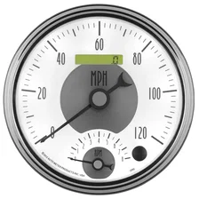 GAUGE; TACH/SPEEDO; 5in.; 120MPH/8K RPM; ELEC. PROGRAM.; PRESTIGE PEARL image 4