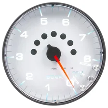 GAUGE; TACHOMETER; 5in.; 8K RPM; W/SHIFT LIGHT/PEAK MEM; WHITE/BLACK; SPEK-PRO image 2