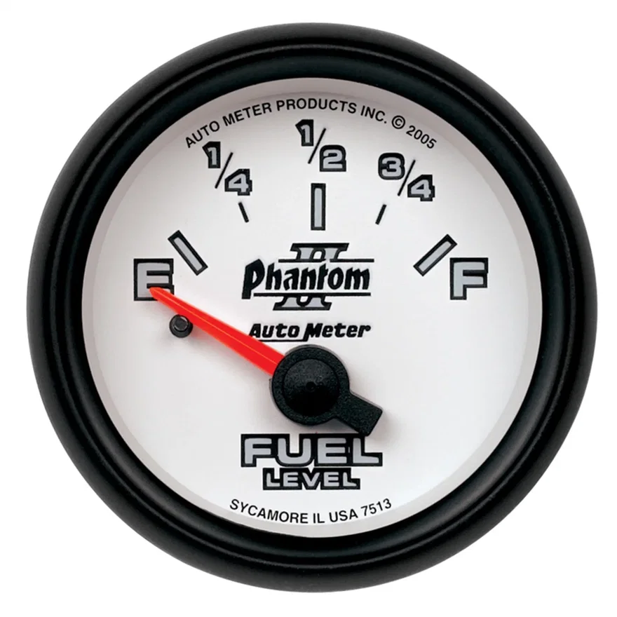 GAUGE; FUEL LEVEL; 2 1/16in.; 0OE TO 90OF; ELEC; PHANTOM II