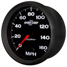 GAUGE; SPEEDOMETER; 5in.; 160MPH; GPS; SPORT-COMP II image 3