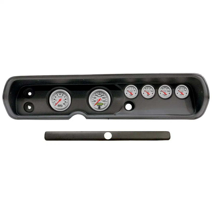 DIRECT FIT DASH KIT; (3 3/8in. X2; 2 1/16in. X4); CHEVY CHEVELLE 64-65; ULTRA-LI