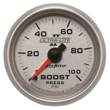 GAUGE; BOOST; 2 1/16in.; 100PSI; MECHANICAL; ULTRA-LITE II image 1