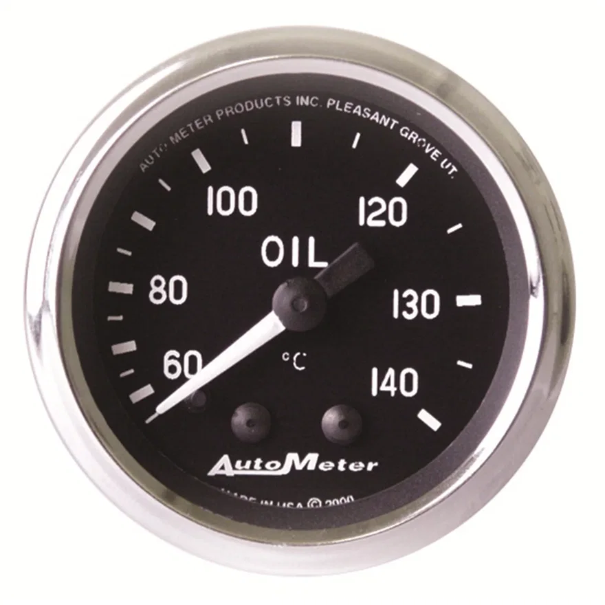 GAUGE; OIL TEMP; 2 1/16in.; 60-140deg.C; MECHANICAL; COBRA