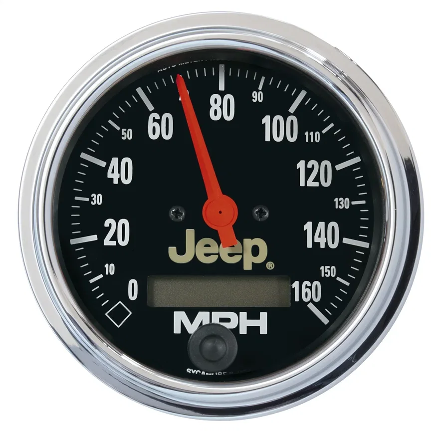 GAUGE; SPEEDOMETER; 3 3/8in.; 160MPH; ELEC. PROGRAMMABLE; JEEP