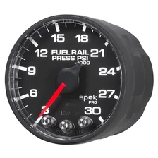 GAUGE; RAIL PRESS; 2 1/16in.; 30KPSI; STEPPER MOTOR W/PEAK/WARN; BLK/BLK; SPEK image 3