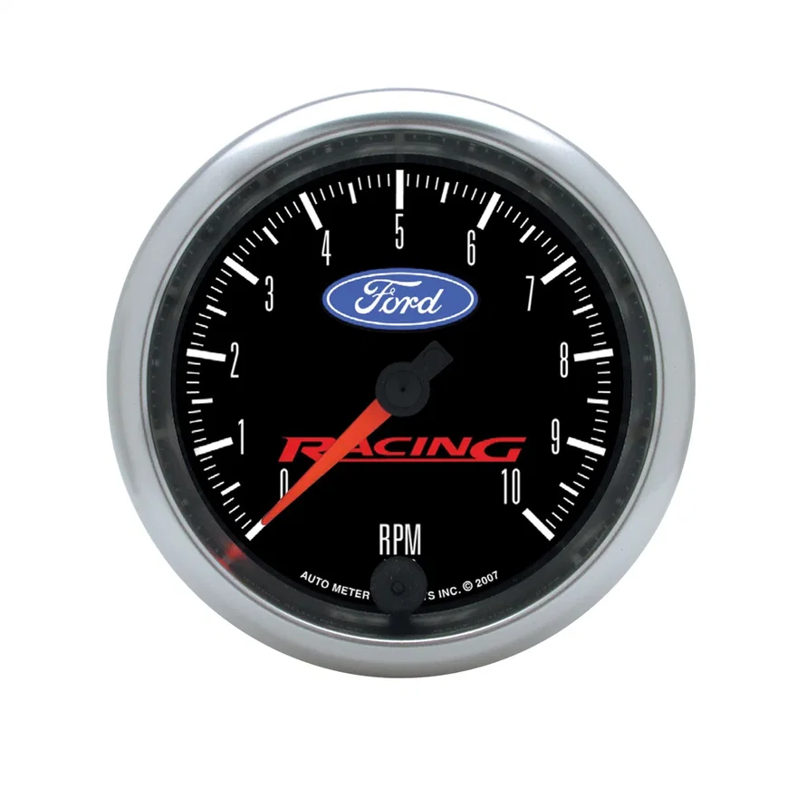 GAUGE; TACHOMETER; 3 3/8in.; 10K RPM; IN-DASH; FORD RACING