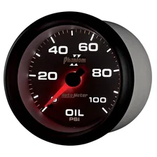 GAUGE; OIL PRESSURE; 2 5/8in.; 100PSI; MECHANICAL; PHANTOM II image 3