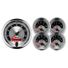 GAUGE KIT; 5 PC.; 3 3/8in./2 1/16in.; ELEC. SPEEDOMETER; AMERICAN MUSCLE image 1