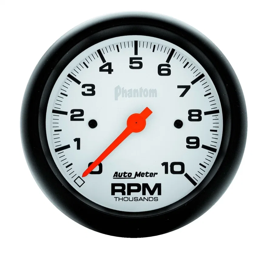 GAUGE; TACHOMETER; 3 3/8in.; 10K RPM; IN-DASH; PHANTOM