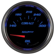 GAUGE; OIL TEMP; 2 5/8in.; 140-300deg.F; ELECTRIC; COBALT image 4