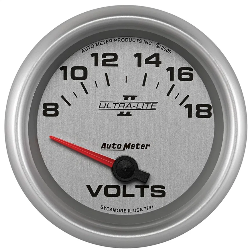GAUGE; VOLTMETER; 2 5/8in.; 18V; ELECTRIC; ULTRA-LITE II