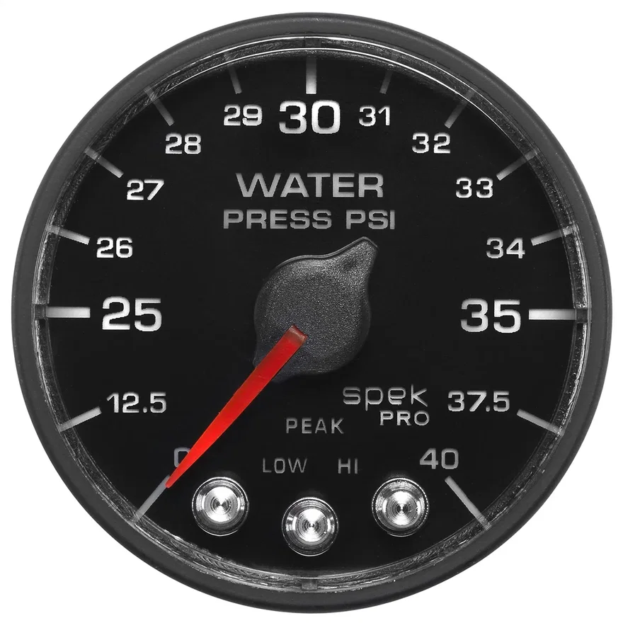 2-1/16in. WATER PRESS; 0-40 PSI; BFB; SPEK; NL
