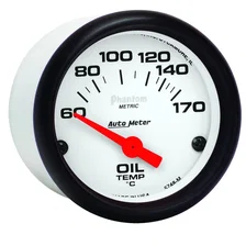 GAUGE; OIL TEMP; 2 1/16in.; 60-170deg.F; ELECTRIC; PHANTOM image 3