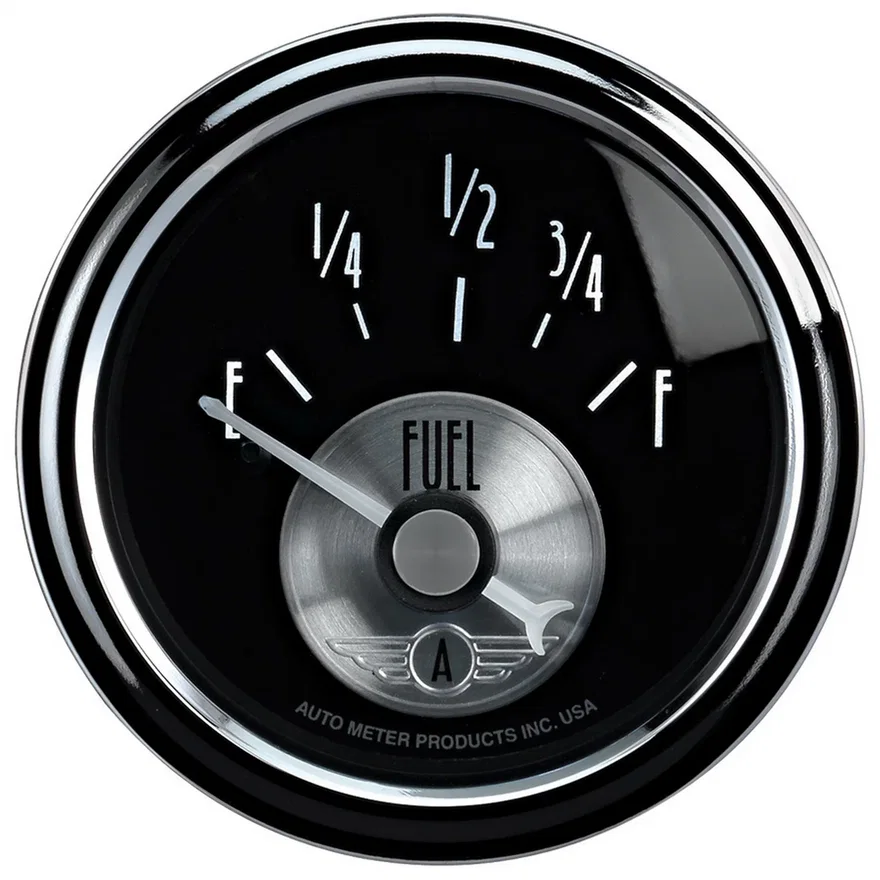 GAUGE; FUEL LEVEL; 2 1/16in.; 0OE TO 90OF; ELEC; PRESTIGE BLK. DIAMOND