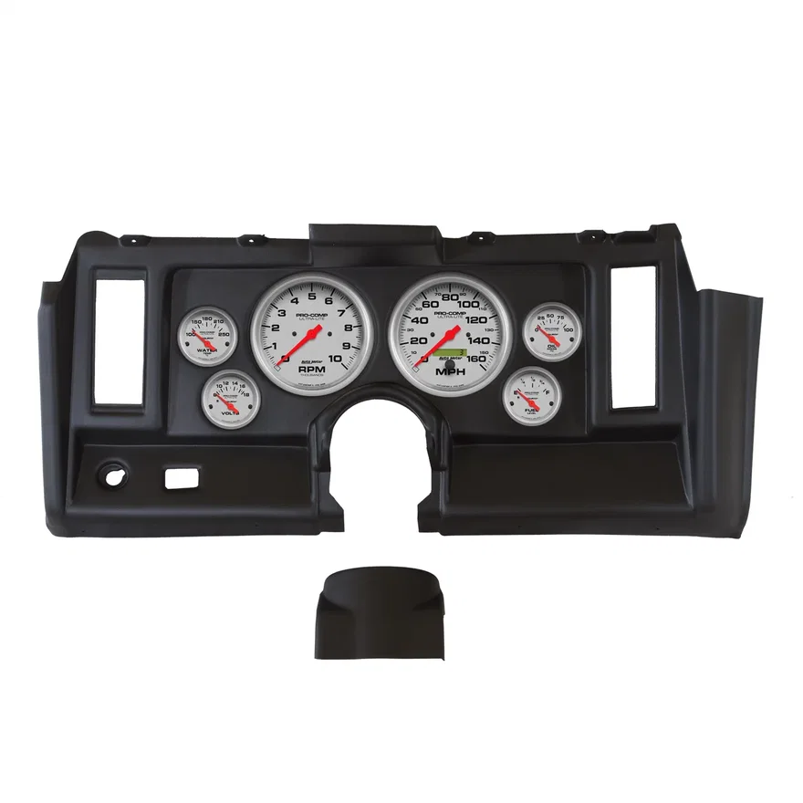 DIRECT FIT DASH KIT; CAMARO 69; TACH/MPH/FUEL/OILP/WTMP/VOLT; ULTRA-LITE