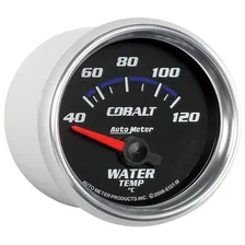 GAUGE; WATER TEMP; 2 1/16in.; 40-120deg.C; ELECTRIC; COBALT image 3