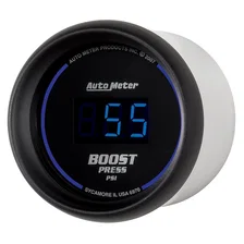 GAUGE; BOOST; 2 1/16in.; 60PSI; DIGITAL; BLACK DIAL W/BLUE LED image 2