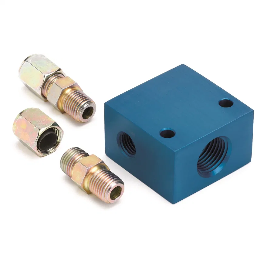 FITTING; ADAPTER; TRANSMISSION LINE; 3/8in. OD TUBING; 1/2in. NPTF