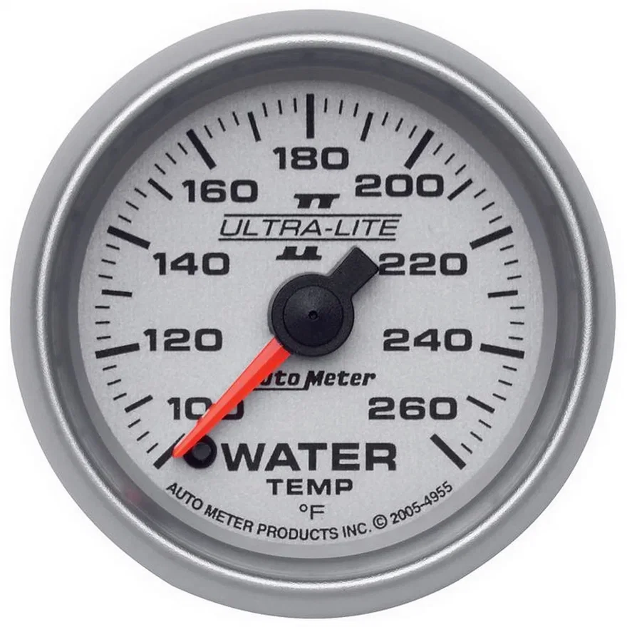 GAUGE; WATER TEMP; 2 1/16in.; 100-260deg.F; DIGITAL STEPPER MOTOR; ULTRA-LITE II