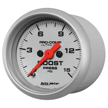 GAUGE; BOOST; 2 1/16in.; 15PSI; DIGITAL STEPPER MOTOR; ULTRA-LITE image 2