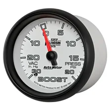 GAUGE; VAC/BOOST; 2 5/8in.; 30INHG-20PSI; MECHANICAL; PHANTOM II image 2