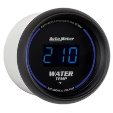GAUGE; WATER TEMP; 2 1/16in.; 340deg.F; DIGITAL; BLACK DIAL W/BLUE LED image 3
