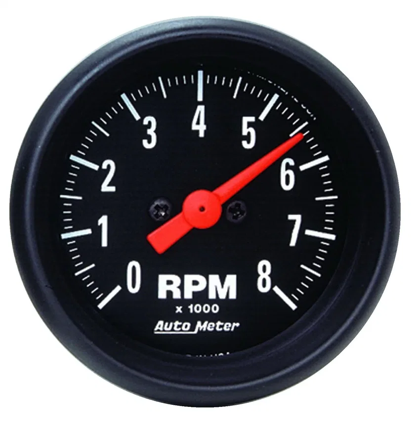 GAUGE; TACHOMETER; 2 1/16in.; 8K RPM; IN-DASH; Z-SERIES