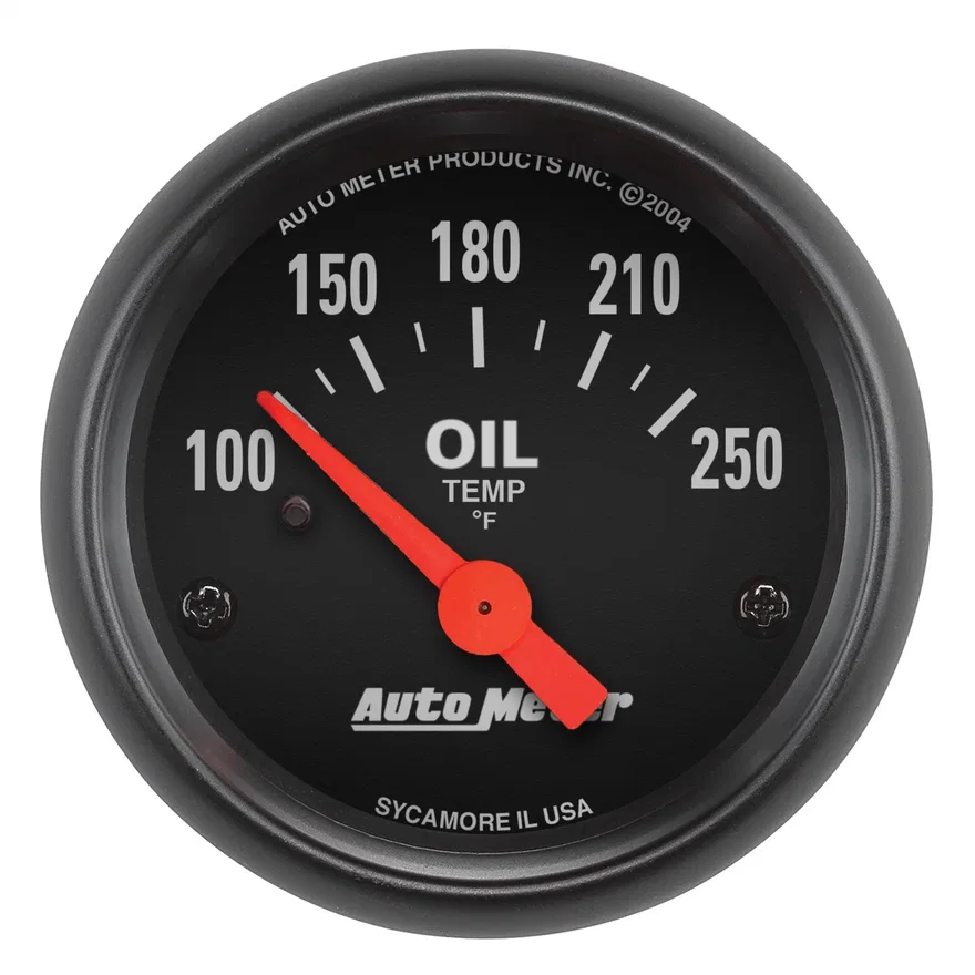 GAUGE; OIL TEMP; 2 1/16in.; 100-250deg.F; ELECTRIC; Z-SERIES