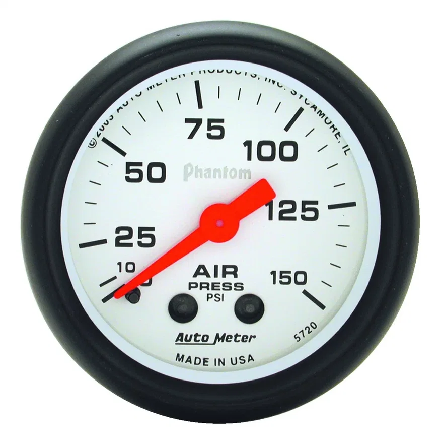 GAUGE; AIR PRESS; 2 1/16in.; 150PSI; MECHANICAL; PHANTOM