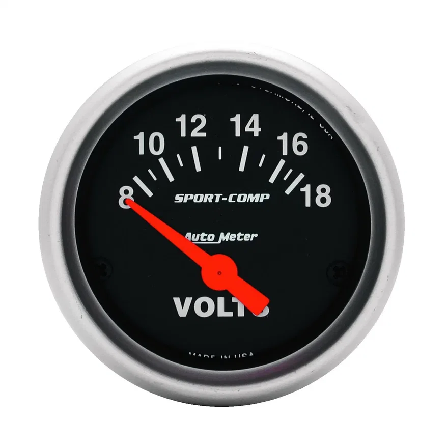 GAUGE; VOLTMETER; 2 1/16in.; 18V; ELEC; SPORT-COMP