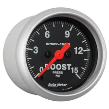 GAUGE; BOOST; 2 1/16in.; 15PSI; DIGITAL STEPPER MOTOR; SPORT-COMP image 3
