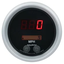 GAUGE; SPEEDO; 3 3/8in.; 260MPH/260KMH; ELEC PROGRAM; SPORT-COMP ELITE DIGITAL image 2