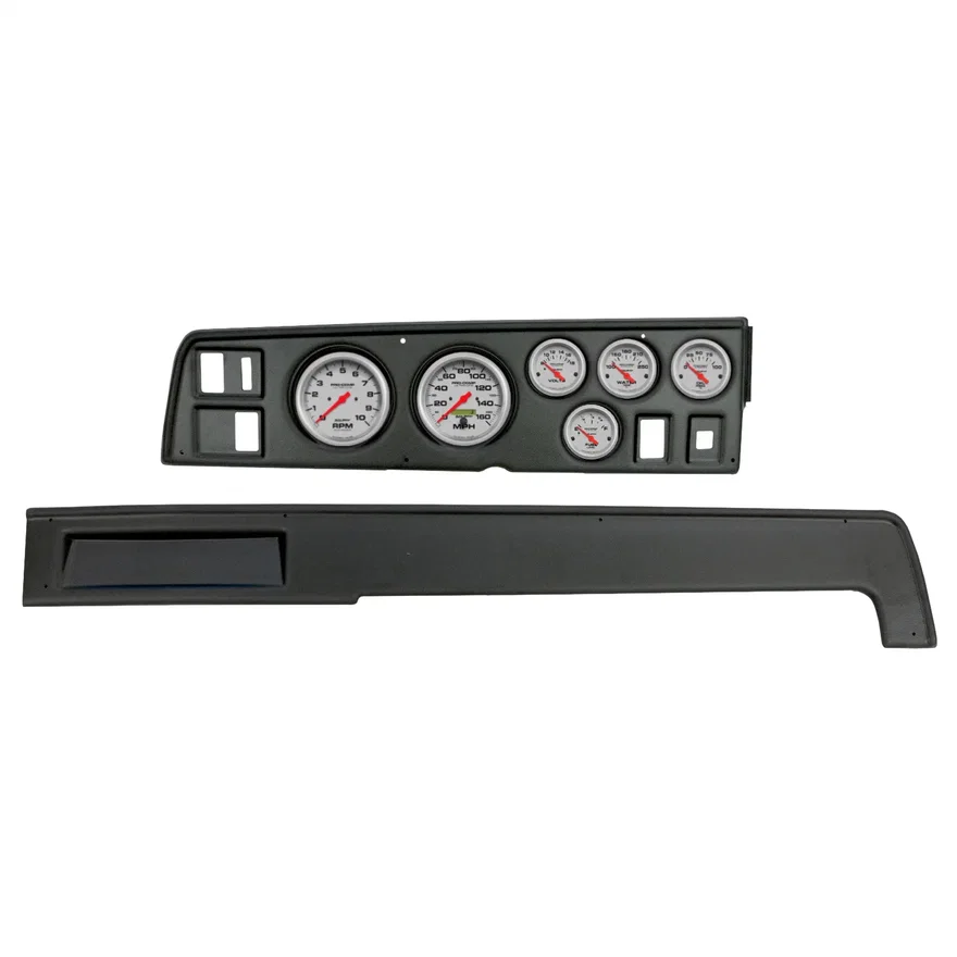DIRECT FIT DASH KIT; (3 3/8in. X2; 2 1/16in. X4); DODGE CHARGER 68-70; ULTRA-LIT