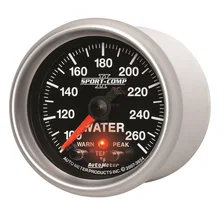 GAUGE; WATER TEMP; 2 1/16in.; 100-260deg.F; STEPPER MOTOR W/PEAK/WRN; SPORT-COMP image 2