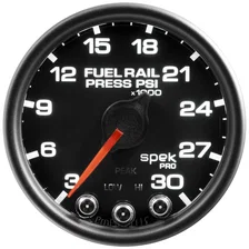 GAUGE; RAIL PRESS; 2 1/16in.; 30KPSI; STEPPER MOTOR W/PEAK/WARN; BLK/BLK; SPEK image 2