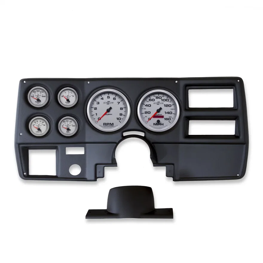 DIRECT FIT DASH KIT; CHEVY TRUCK/SUBURBAN 73-83; TACH/MPH/FUEL/OILP/WTMP/VOLT; U