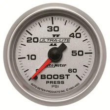 GAUGE; BOOST; 2 1/16in.; 60PSI; MECHANICAL; ULTRA-LITE II image 1