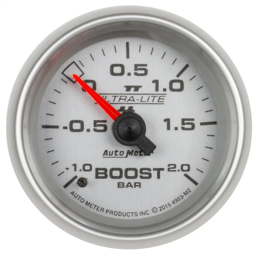 GAUGE; VAC/BOOST; 2 1/16in.;-1-+2 BAR; MECHANICAL; ULTRA-LITE II