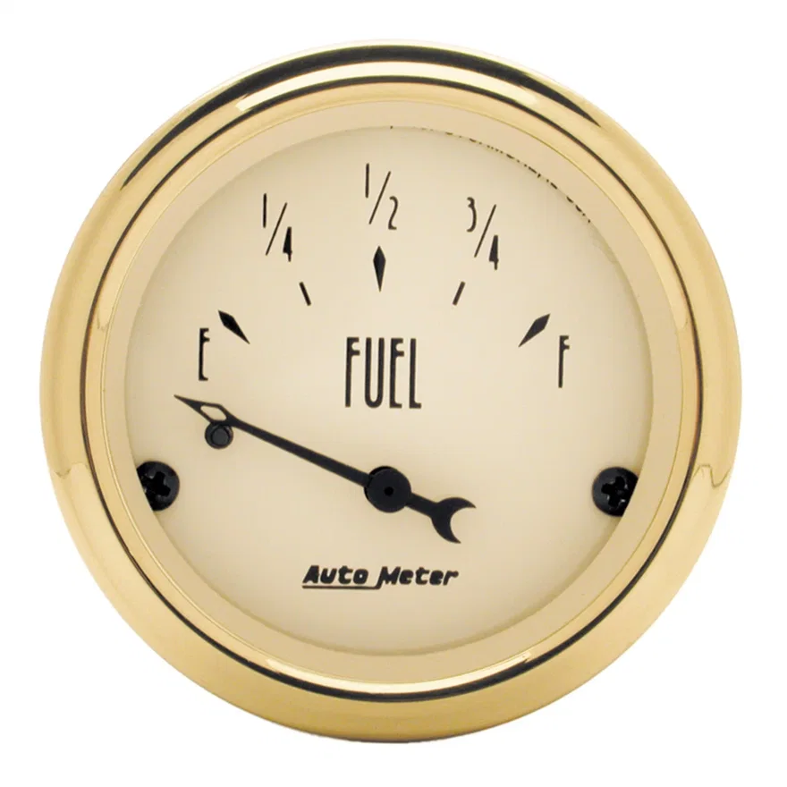 GAUGE; FUEL LEVEL; 2 1/16in.; 0OE TO 30OF; ELEC; GOLDEN OLDIES