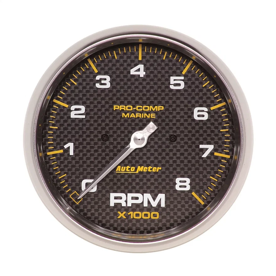 GAUGE; TACHOMETER; 5in.; 8K RPM; MARINE CARBON FIBER