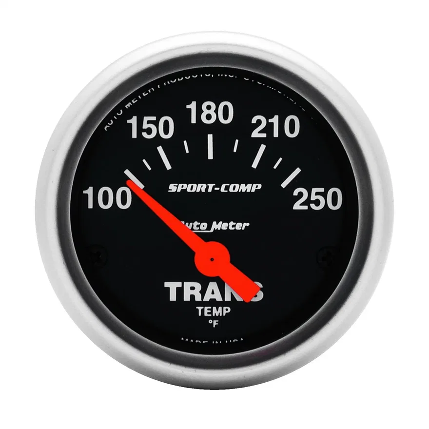 GAUGE; TRANSMISSION TEMP; 2 1/16in.; 100-250deg.F; ELECTRIC; SPORT-COMP
