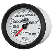 GAUGE; OIL TEMP; 2 5/8in.; 140-280deg.F; MECHANICAL; PHANTOM II image 2